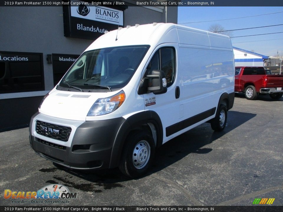 2019 Ram ProMaster 1500 High Roof Cargo Van Bright White / Black Photo #2