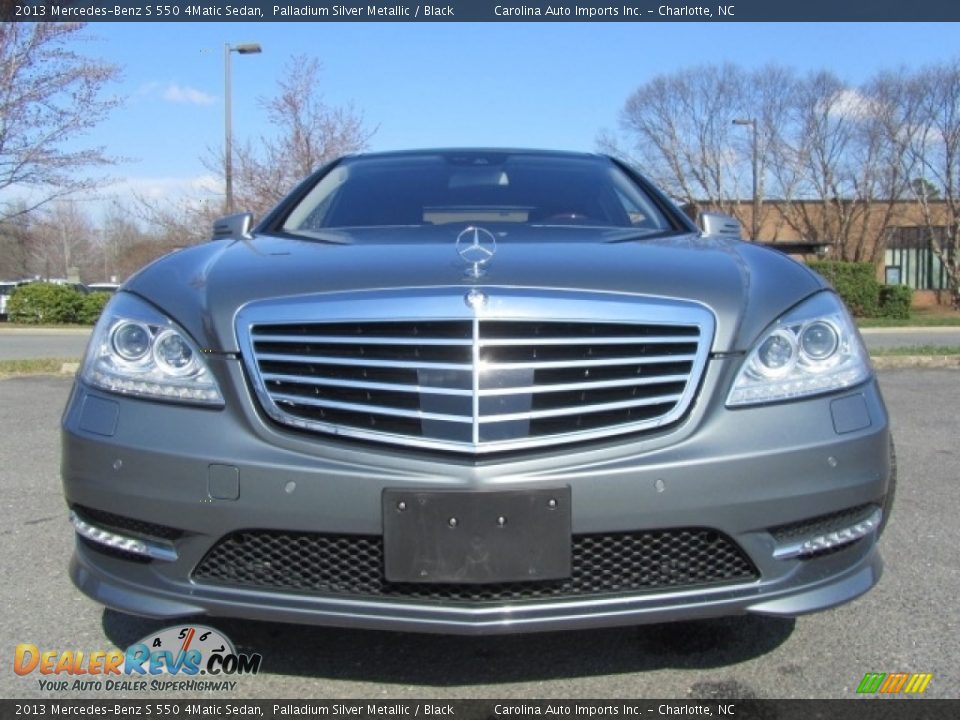 2013 Mercedes-Benz S 550 4Matic Sedan Palladium Silver Metallic / Black Photo #4