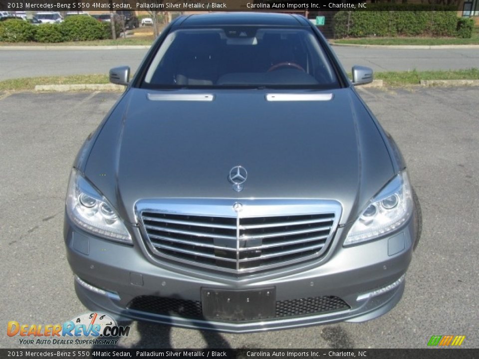 2013 Mercedes-Benz S 550 4Matic Sedan Palladium Silver Metallic / Black Photo #5