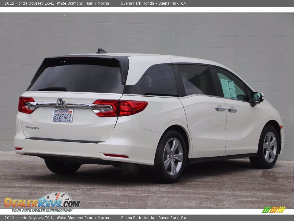 2019 Honda Odyssey EX-L White Diamond Pearl / Mocha Photo #5