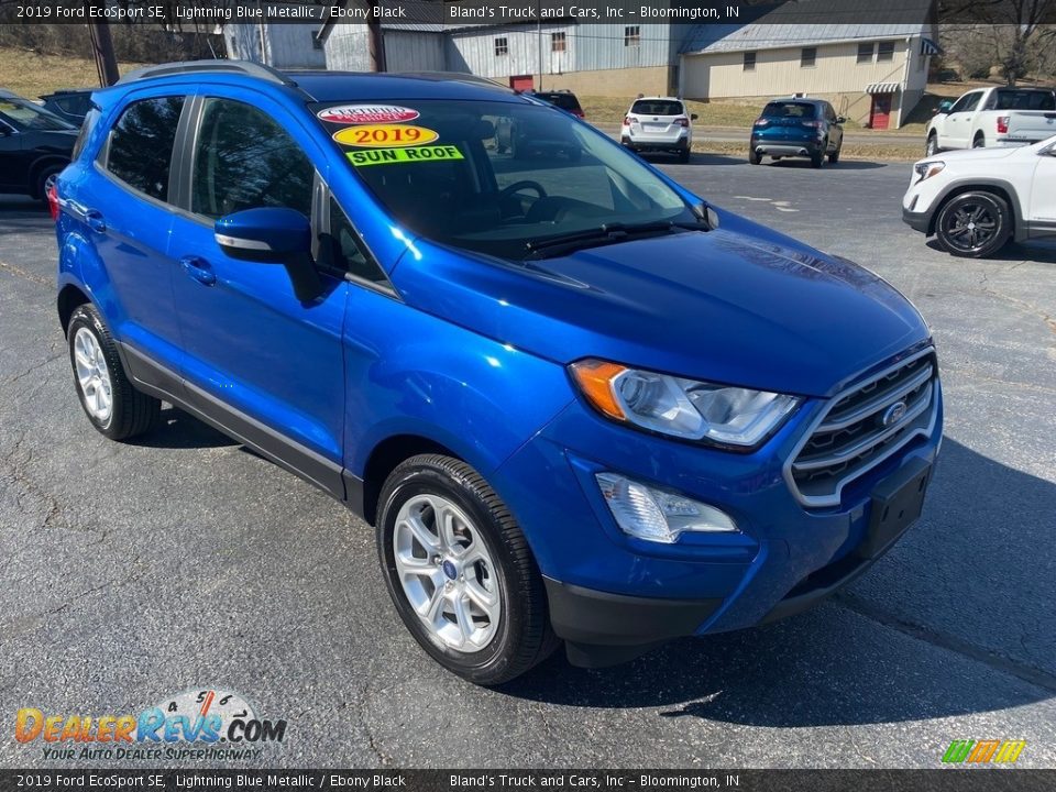 2019 Ford EcoSport SE Lightning Blue Metallic / Ebony Black Photo #4