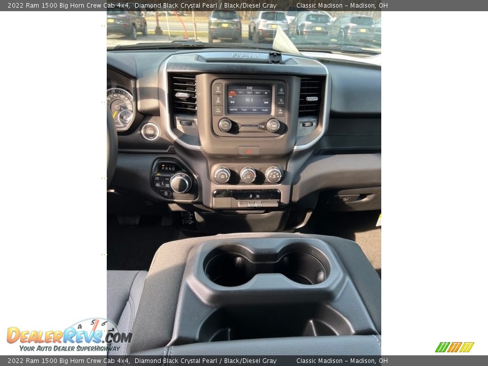 2022 Ram 1500 Big Horn Crew Cab 4x4 Diamond Black Crystal Pearl / Black/Diesel Gray Photo #6