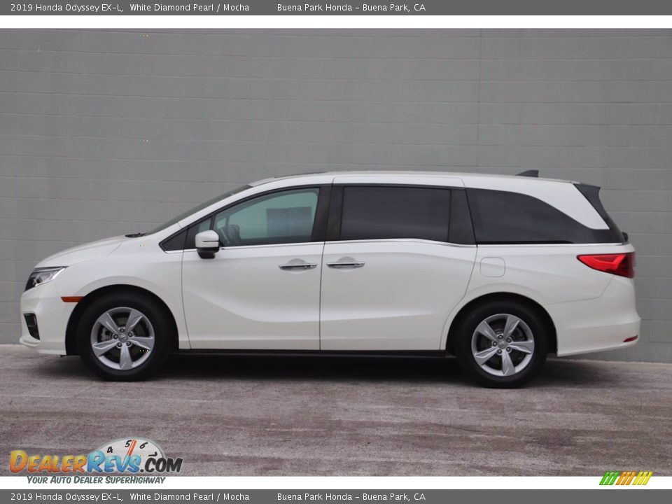 2019 Honda Odyssey EX-L White Diamond Pearl / Mocha Photo #9