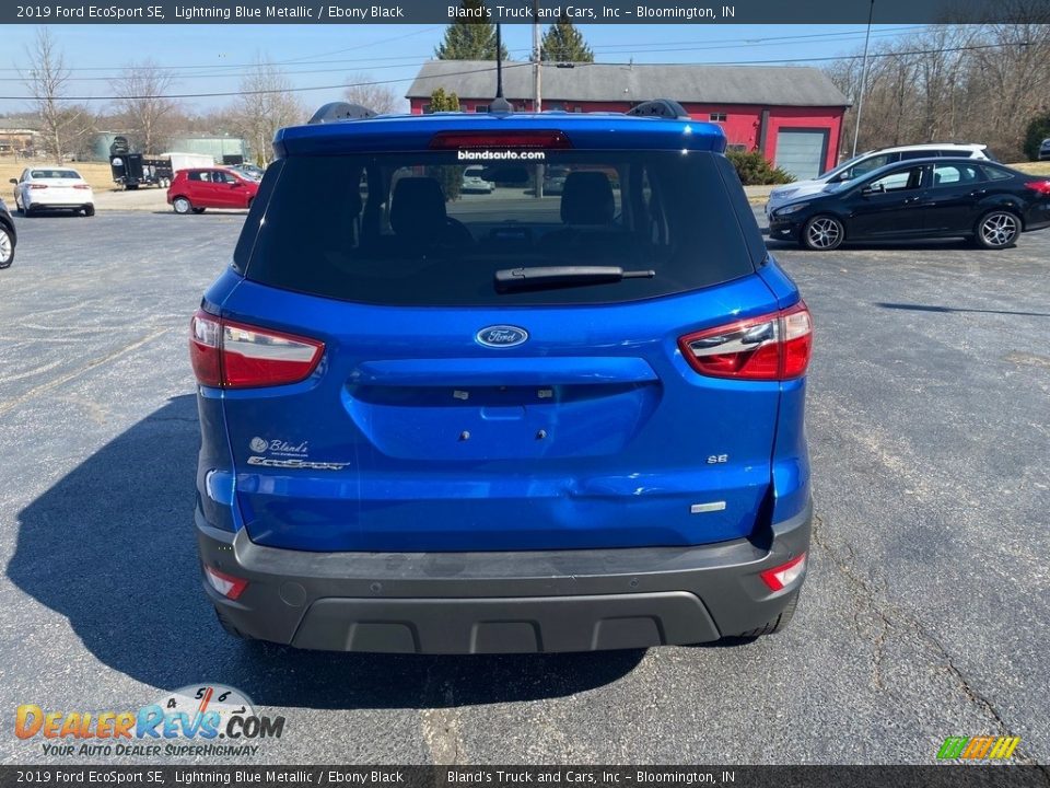 2019 Ford EcoSport SE Lightning Blue Metallic / Ebony Black Photo #7