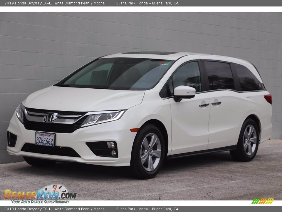 2019 Honda Odyssey EX-L White Diamond Pearl / Mocha Photo #10