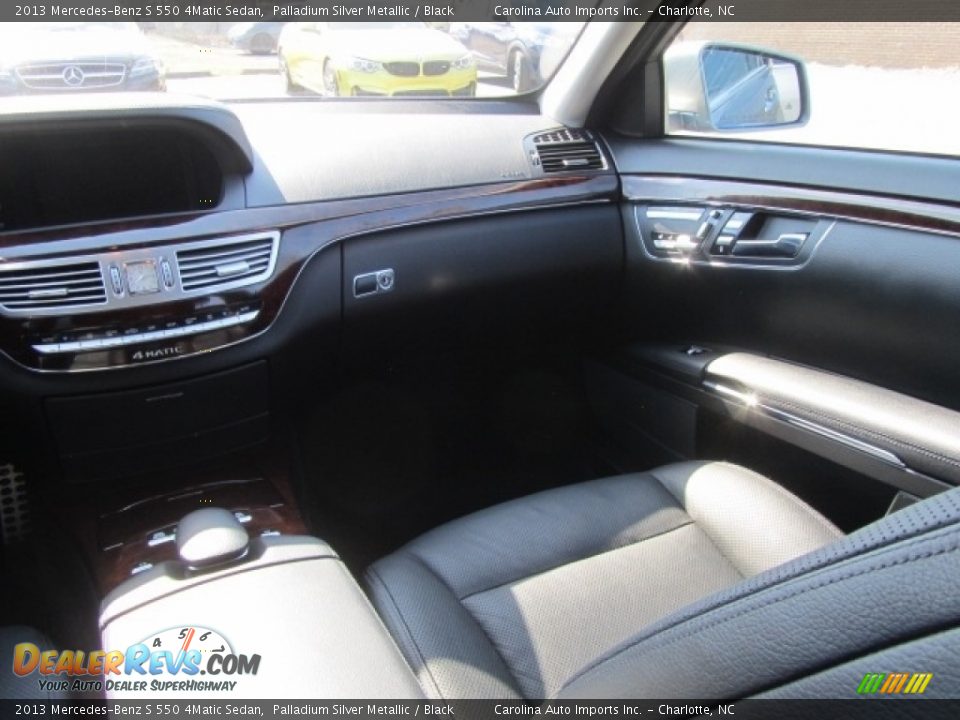 2013 Mercedes-Benz S 550 4Matic Sedan Palladium Silver Metallic / Black Photo #14