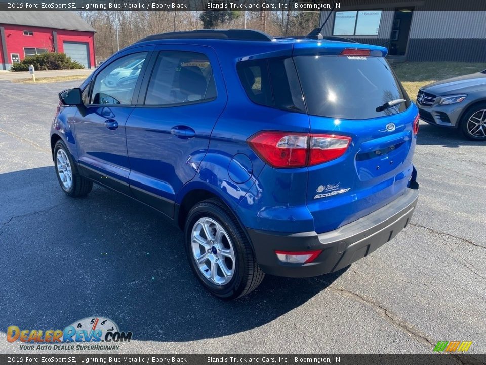 2019 Ford EcoSport SE Lightning Blue Metallic / Ebony Black Photo #8