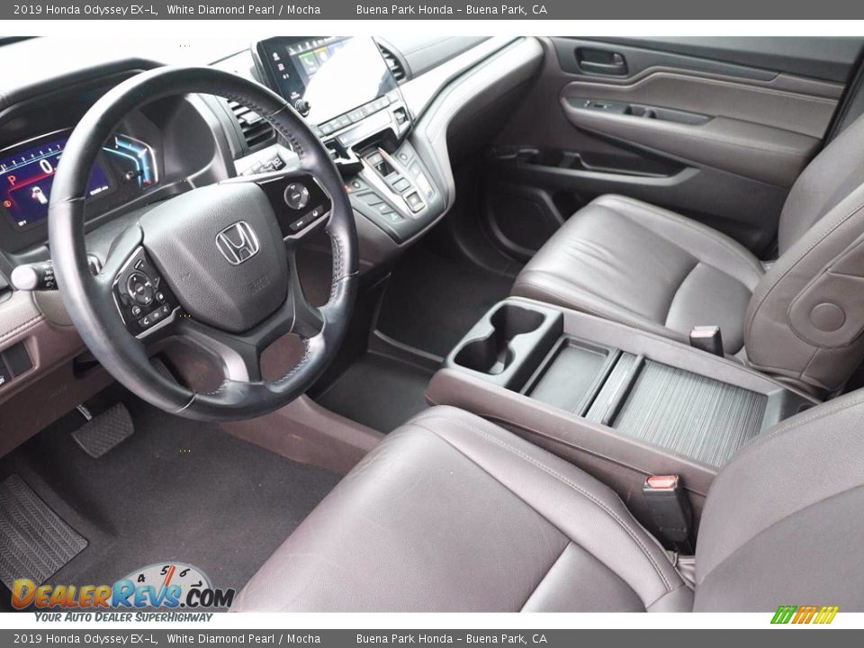 2019 Honda Odyssey EX-L White Diamond Pearl / Mocha Photo #12