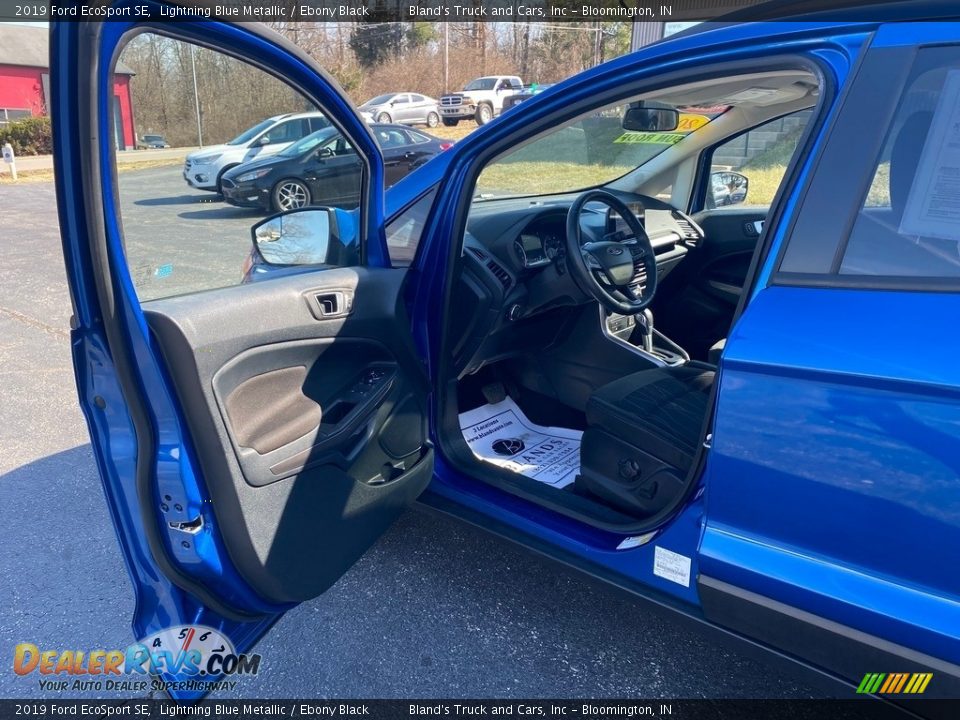 2019 Ford EcoSport SE Lightning Blue Metallic / Ebony Black Photo #9
