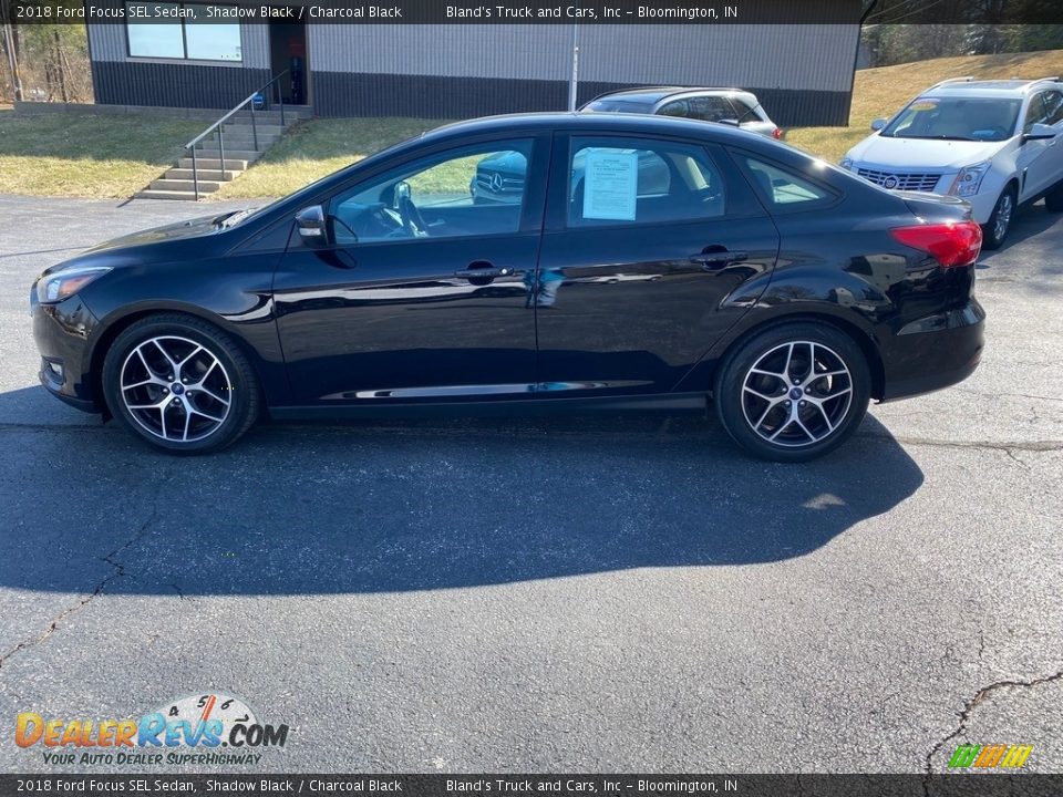 2018 Ford Focus SEL Sedan Shadow Black / Charcoal Black Photo #1