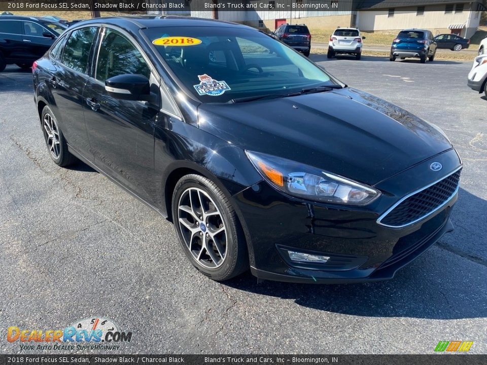 2018 Ford Focus SEL Sedan Shadow Black / Charcoal Black Photo #4