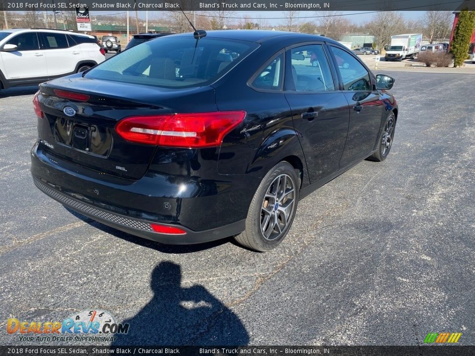 2018 Ford Focus SEL Sedan Shadow Black / Charcoal Black Photo #6