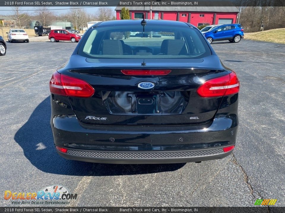 2018 Ford Focus SEL Sedan Shadow Black / Charcoal Black Photo #7