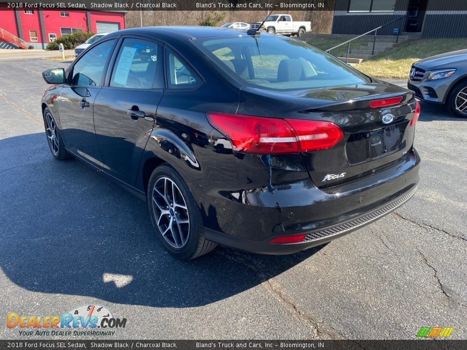 2018 Ford Focus SEL Sedan Shadow Black / Charcoal Black Photo #8