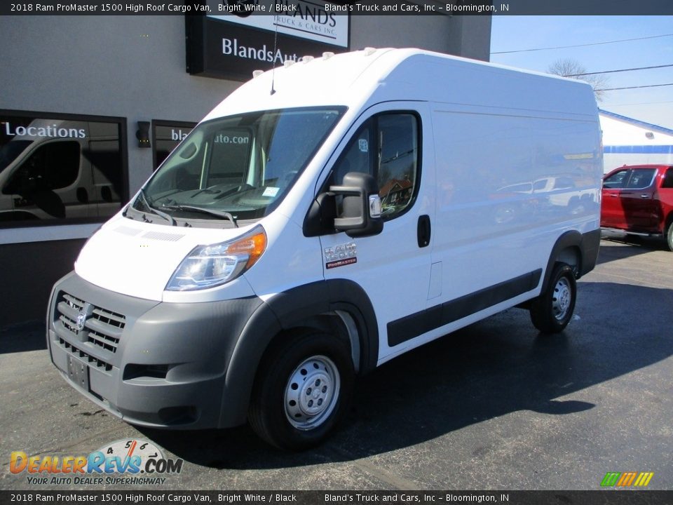 2018 Ram ProMaster 1500 High Roof Cargo Van Bright White / Black Photo #2