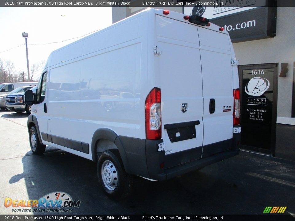 2018 Ram ProMaster 1500 High Roof Cargo Van Bright White / Black Photo #3