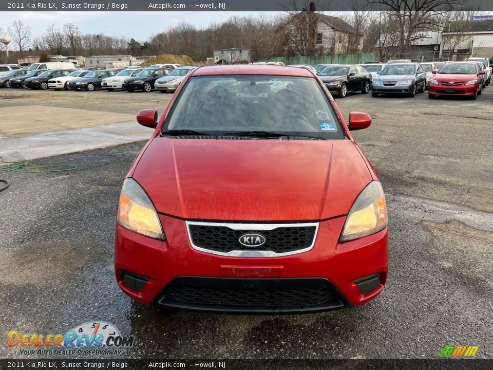 2011 Kia Rio LX Sunset Orange / Beige Photo #12