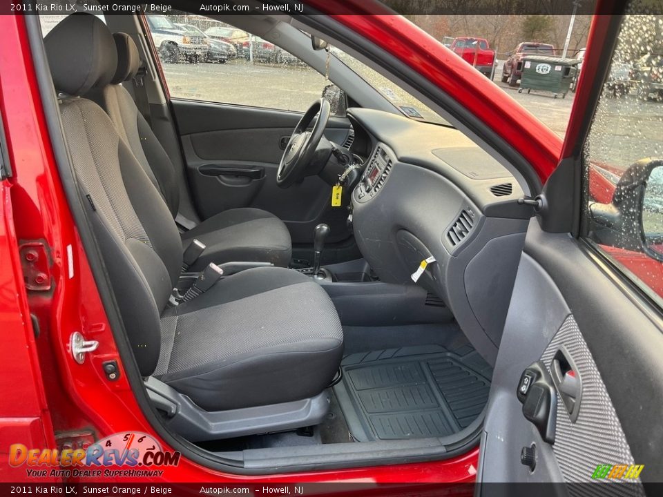 2011 Kia Rio LX Sunset Orange / Beige Photo #14