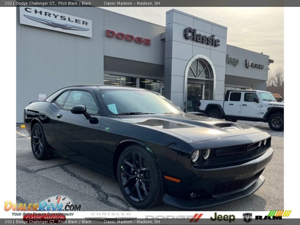 2021 Dodge Challenger GT Pitch Black / Black Photo #1