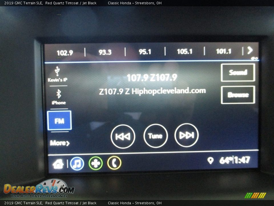 2019 GMC Terrain SLE Red Quartz Tintcoat / Jet Black Photo #36