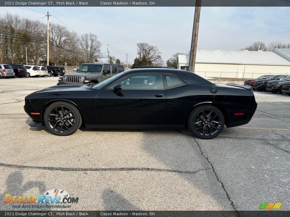 2021 Dodge Challenger GT Pitch Black / Black Photo #8