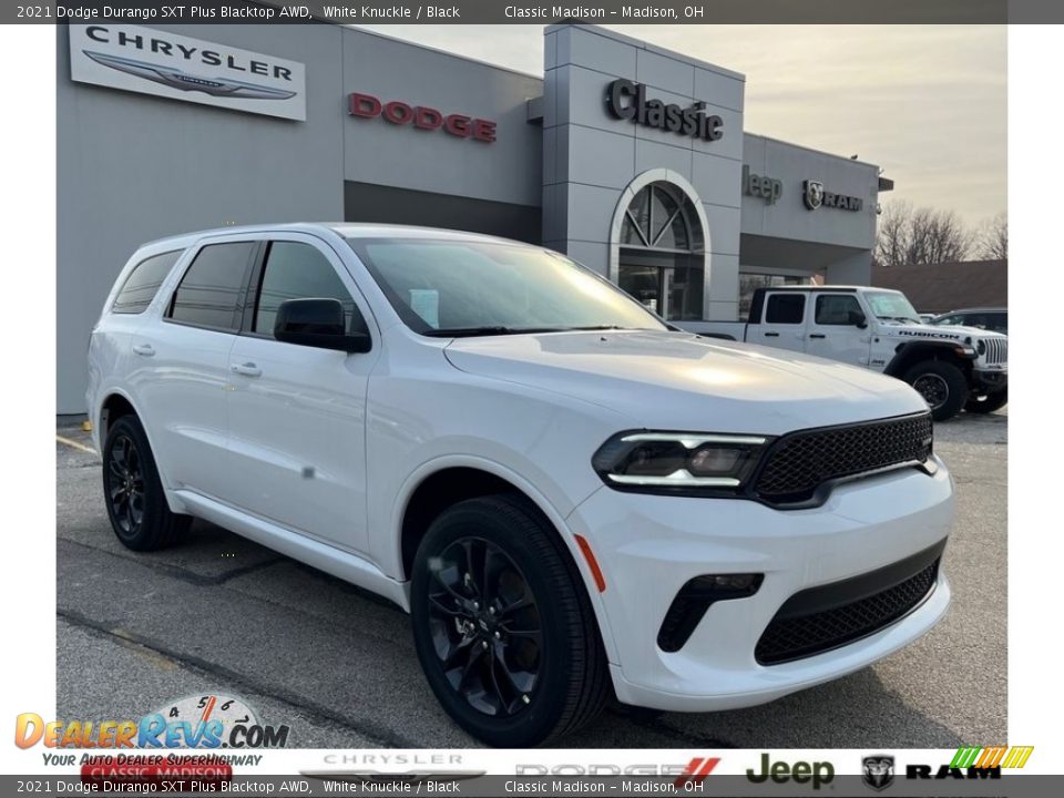 2021 Dodge Durango SXT Plus Blacktop AWD White Knuckle / Black Photo #1