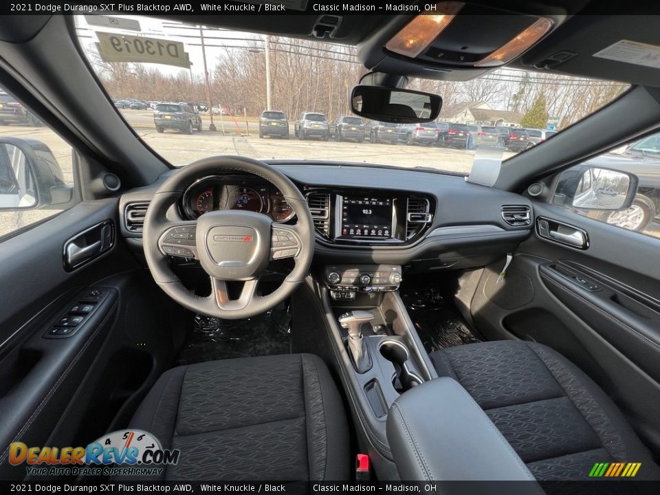 2021 Dodge Durango SXT Plus Blacktop AWD White Knuckle / Black Photo #5