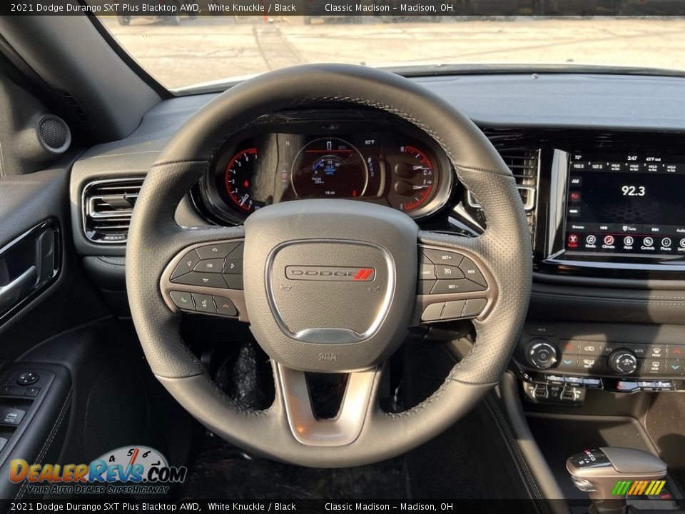 2021 Dodge Durango SXT Plus Blacktop AWD White Knuckle / Black Photo #6