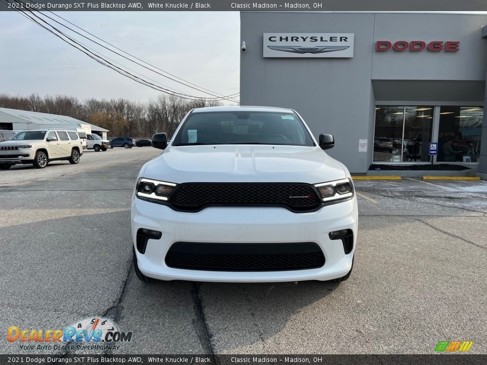 2021 Dodge Durango SXT Plus Blacktop AWD White Knuckle / Black Photo #8