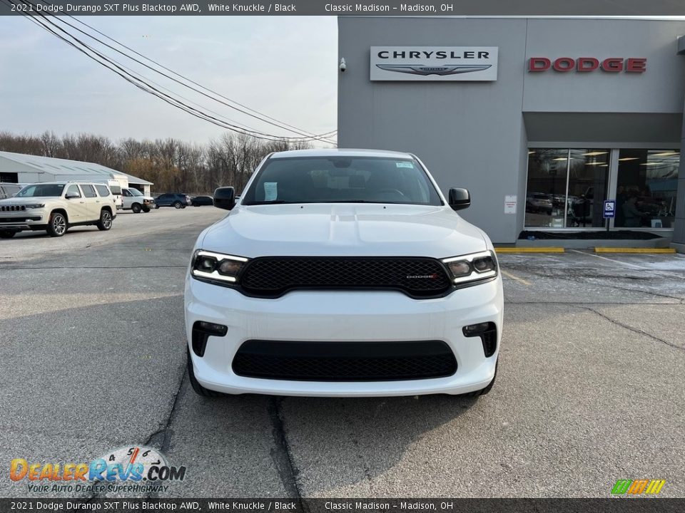 2021 Dodge Durango SXT Plus Blacktop AWD White Knuckle / Black Photo #8