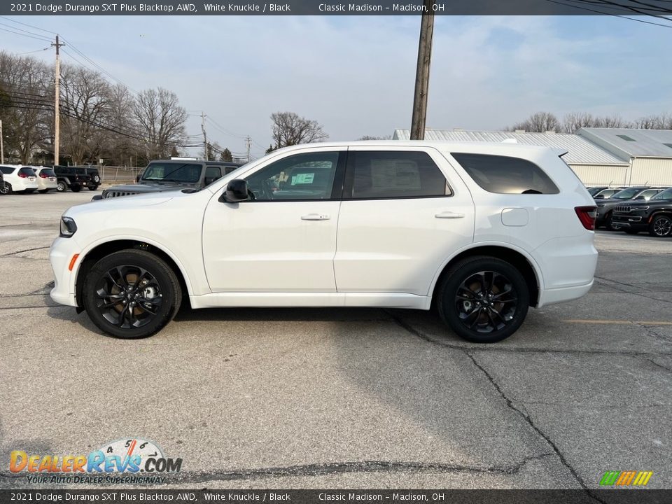 2021 Dodge Durango SXT Plus Blacktop AWD White Knuckle / Black Photo #9