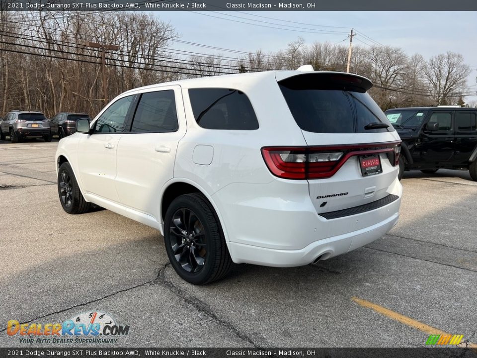 2021 Dodge Durango SXT Plus Blacktop AWD White Knuckle / Black Photo #10