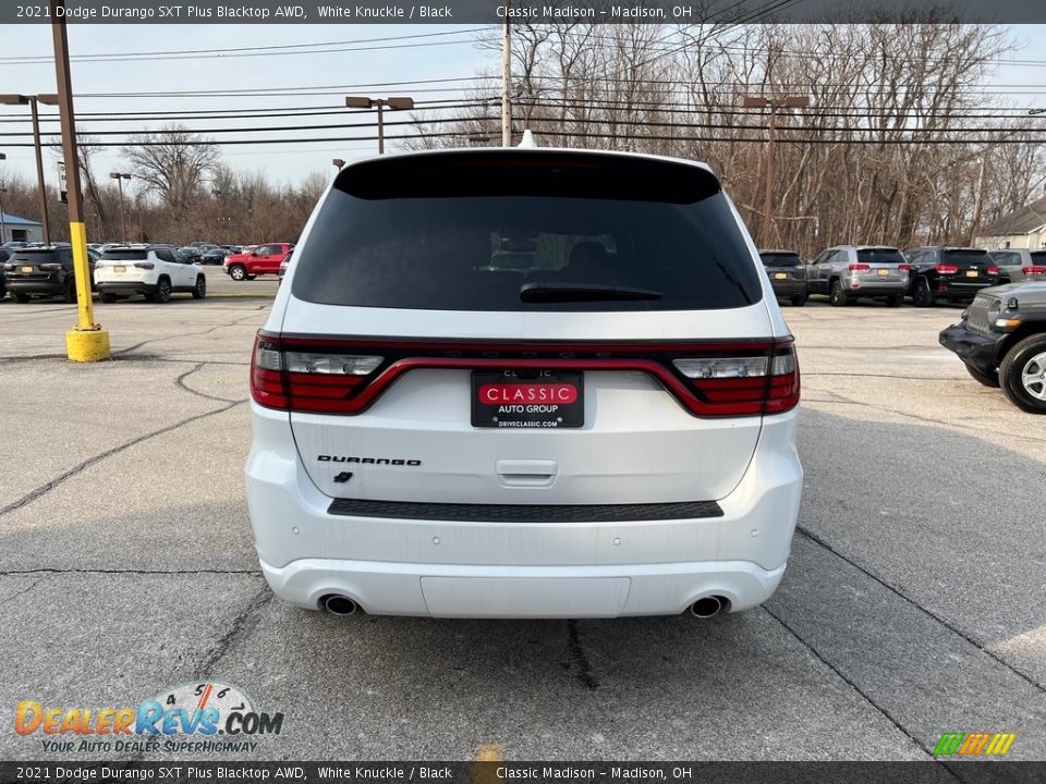 2021 Dodge Durango SXT Plus Blacktop AWD White Knuckle / Black Photo #11