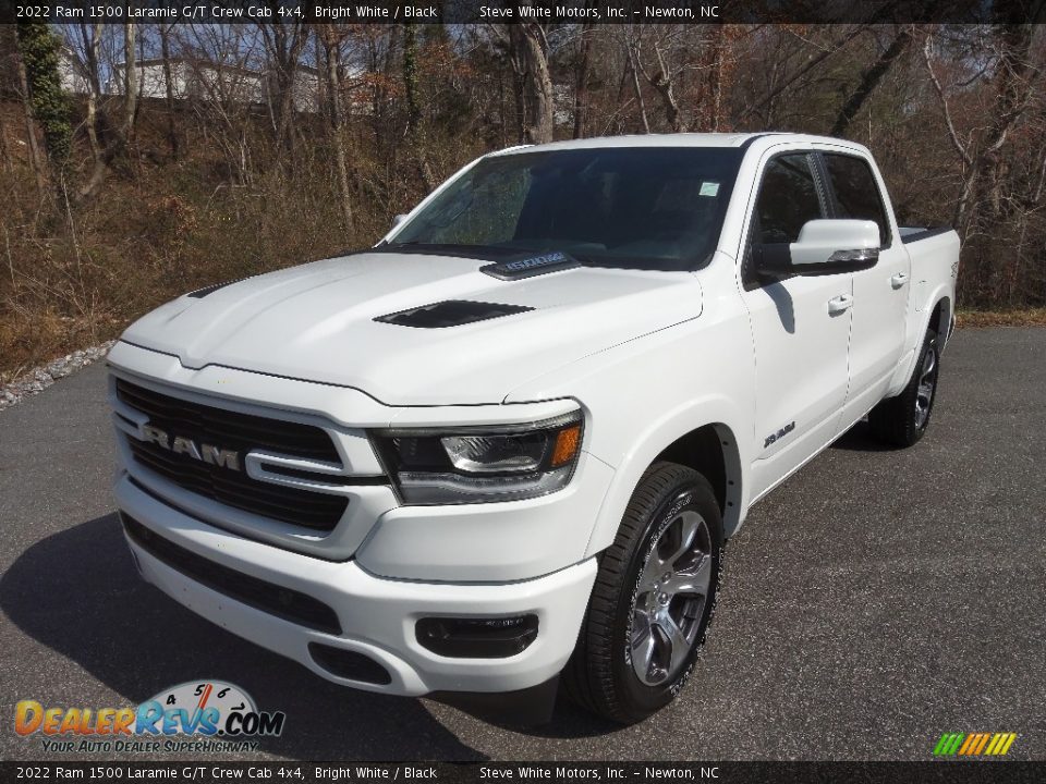 2022 Ram 1500 Laramie G/T Crew Cab 4x4 Bright White / Black Photo #2