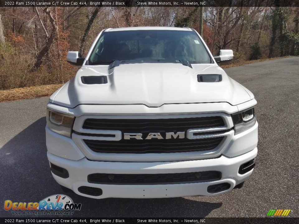 2022 Ram 1500 Laramie G/T Crew Cab 4x4 Bright White / Black Photo #3