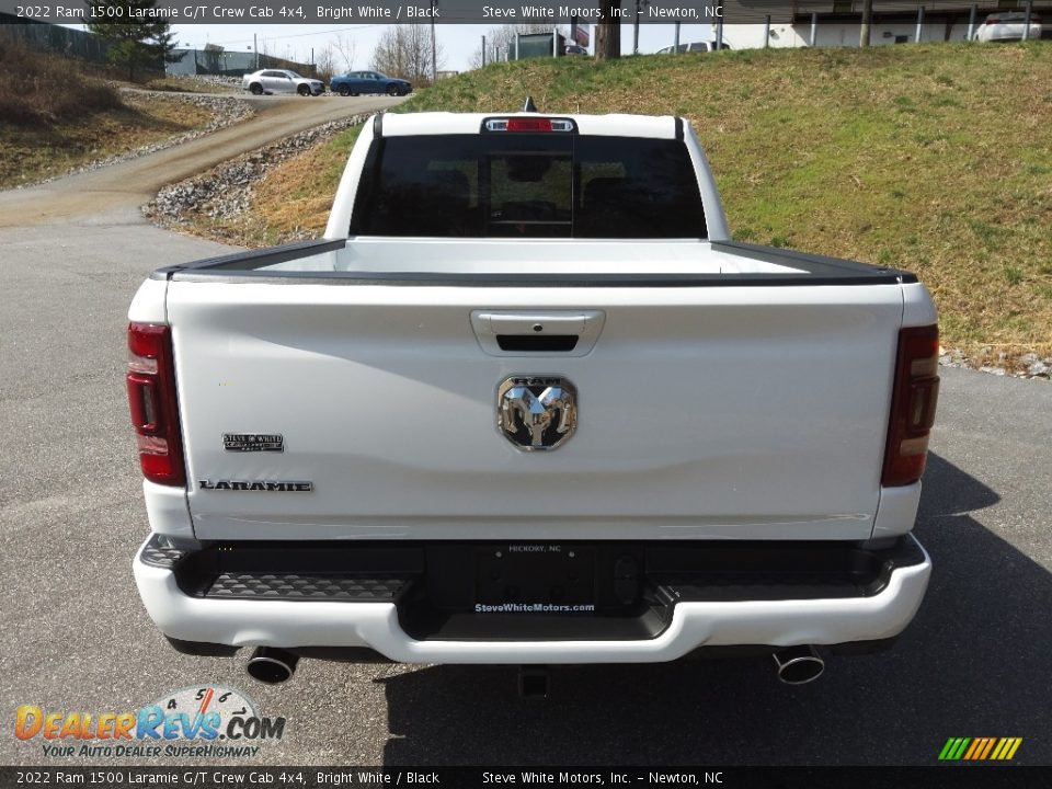 2022 Ram 1500 Laramie G/T Crew Cab 4x4 Bright White / Black Photo #7