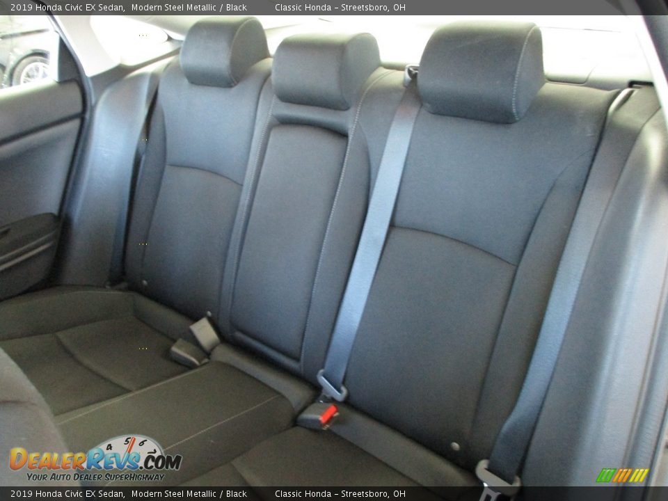 2019 Honda Civic EX Sedan Modern Steel Metallic / Black Photo #24