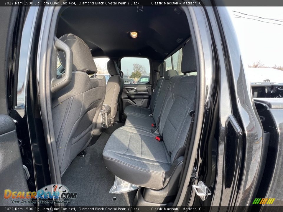 2022 Ram 1500 Big Horn Quad Cab 4x4 Diamond Black Crystal Pearl / Black Photo #3
