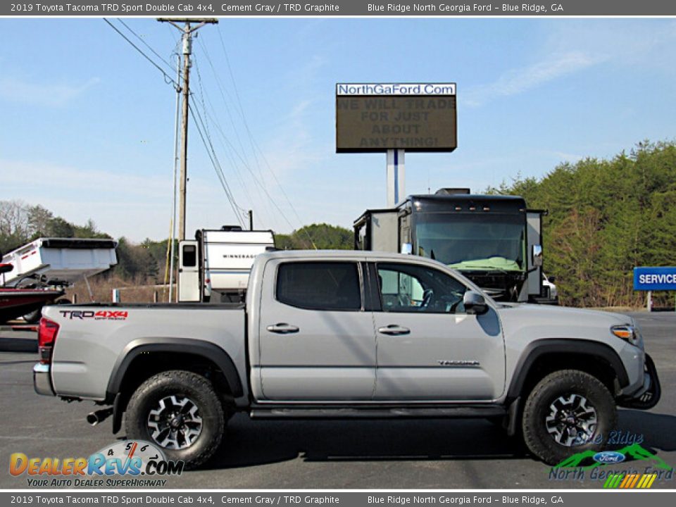 2019 Toyota Tacoma TRD Sport Double Cab 4x4 Cement Gray / TRD Graphite Photo #6
