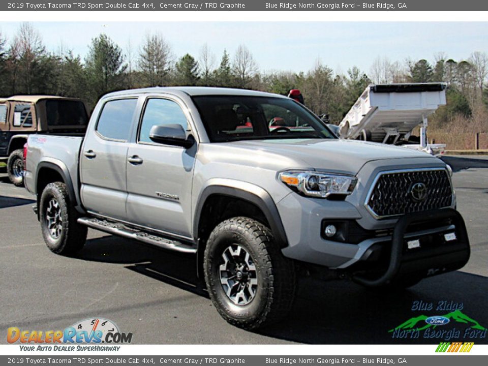 2019 Toyota Tacoma TRD Sport Double Cab 4x4 Cement Gray / TRD Graphite Photo #7