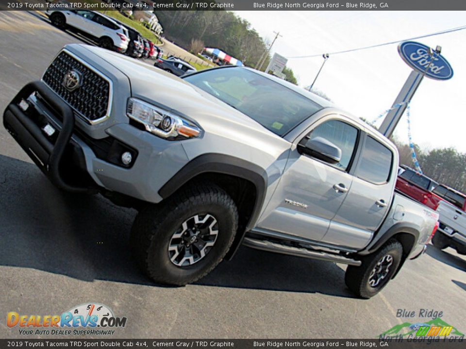 2019 Toyota Tacoma TRD Sport Double Cab 4x4 Cement Gray / TRD Graphite Photo #25