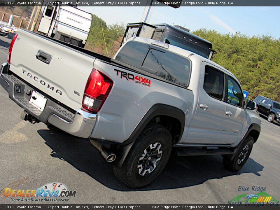 2019 Toyota Tacoma TRD Sport Double Cab 4x4 Cement Gray / TRD Graphite Photo #27