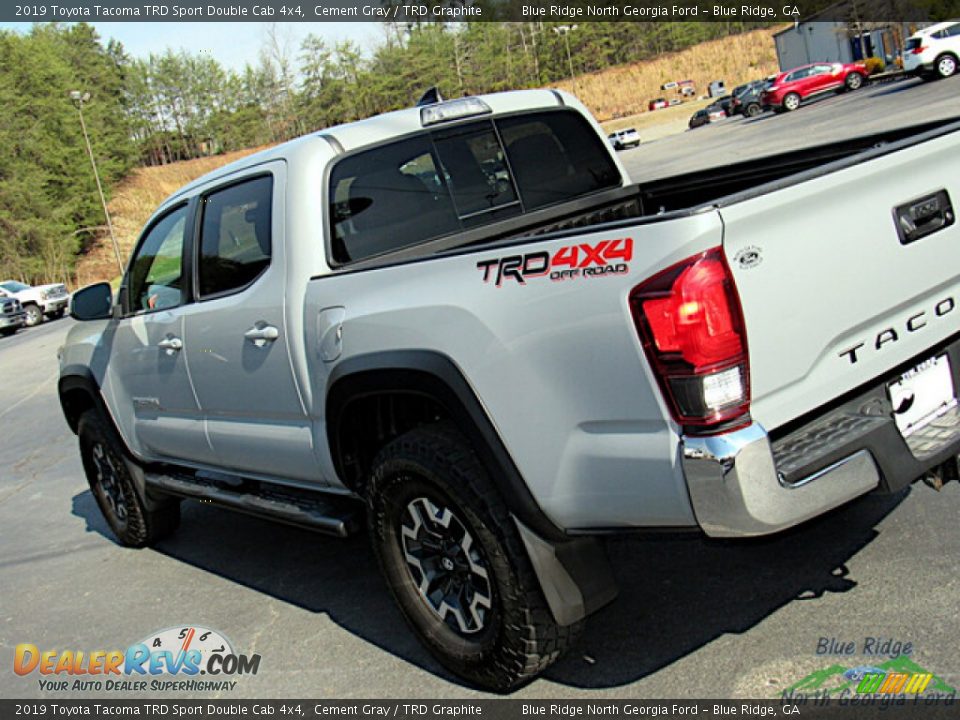 2019 Toyota Tacoma TRD Sport Double Cab 4x4 Cement Gray / TRD Graphite Photo #28