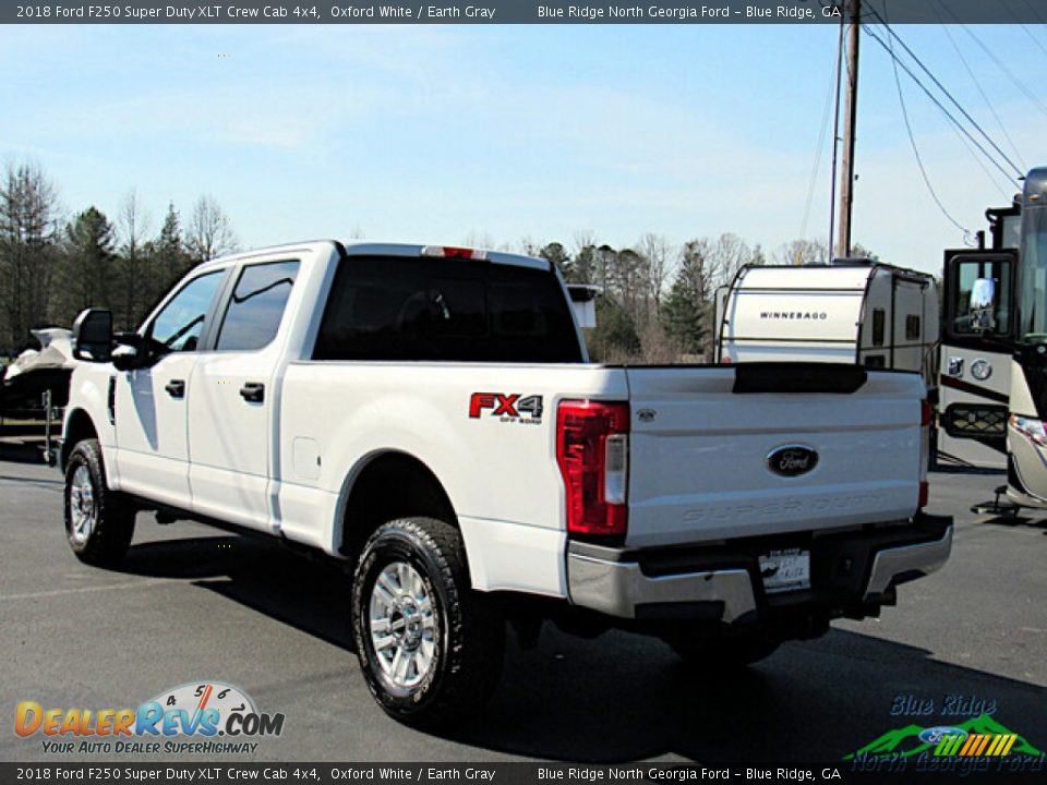 2018 Ford F250 Super Duty XLT Crew Cab 4x4 Oxford White / Earth Gray Photo #3