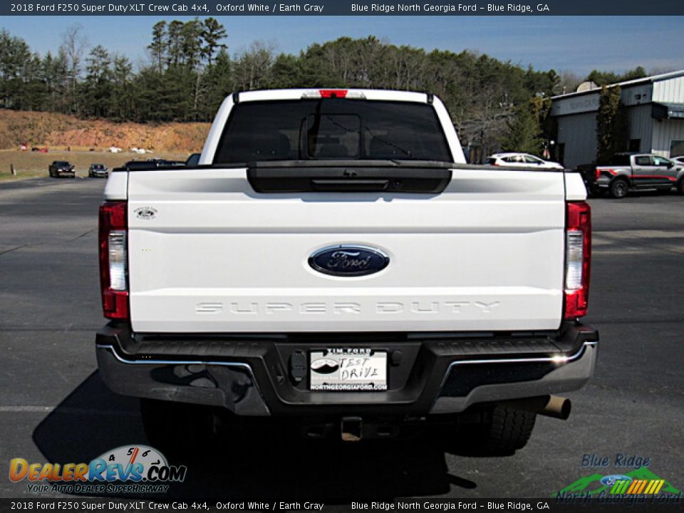 2018 Ford F250 Super Duty XLT Crew Cab 4x4 Oxford White / Earth Gray Photo #4