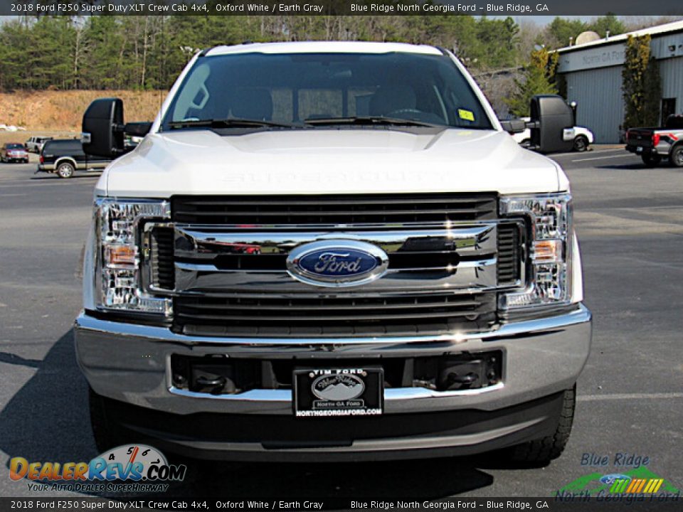 2018 Ford F250 Super Duty XLT Crew Cab 4x4 Oxford White / Earth Gray Photo #8