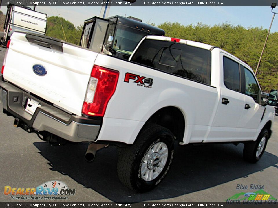 2018 Ford F250 Super Duty XLT Crew Cab 4x4 Oxford White / Earth Gray Photo #29