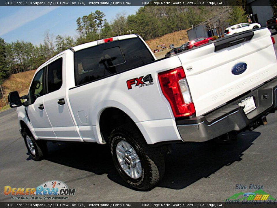 2018 Ford F250 Super Duty XLT Crew Cab 4x4 Oxford White / Earth Gray Photo #30