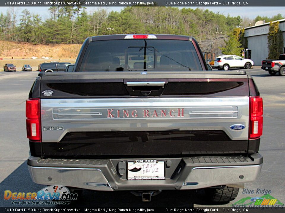 2019 Ford F150 King Ranch SuperCrew 4x4 Magma Red / King Ranch Kingsville/Java Photo #4