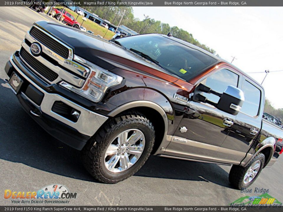 2019 Ford F150 King Ranch SuperCrew 4x4 Magma Red / King Ranch Kingsville/Java Photo #33